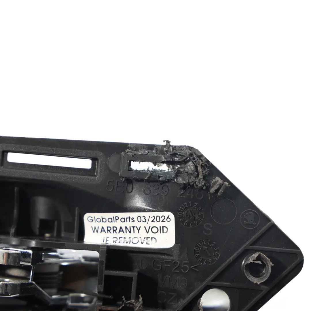 Skoda Octavia RS 5E Manija Puerta Delantera Trasera Derecha 5E0839248 - SKU 5E0898226-1 - Número de pieza 5E0898226