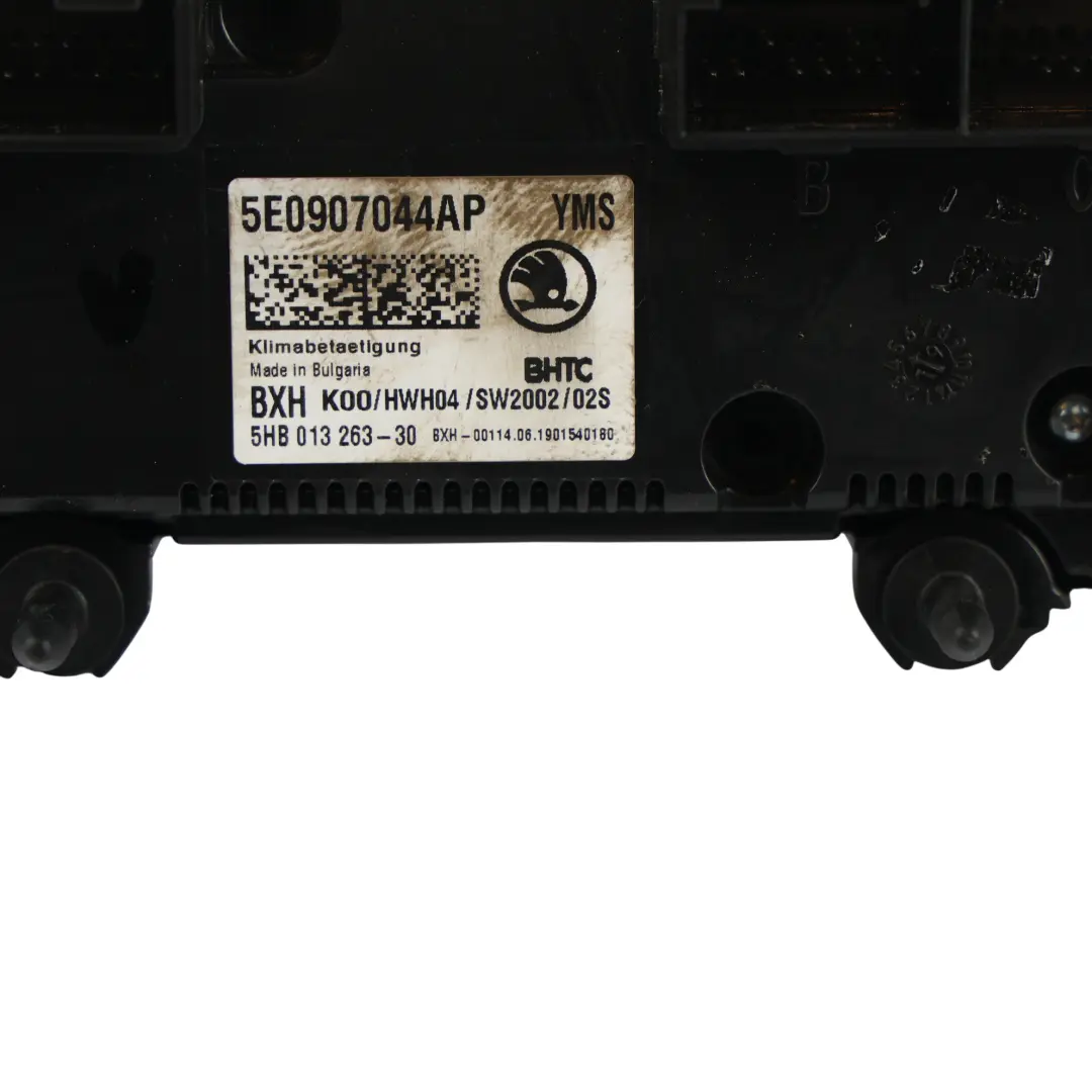 MK3 5E Panel Control Climatizador Calefacción para Skoda Octavia con número de pieza 5E0907044AP Skoda Octavia MK3 5E Panel Control Climatizador Calefacción - SKU 5E0907044AP - Número de pieza 5E0907044AP