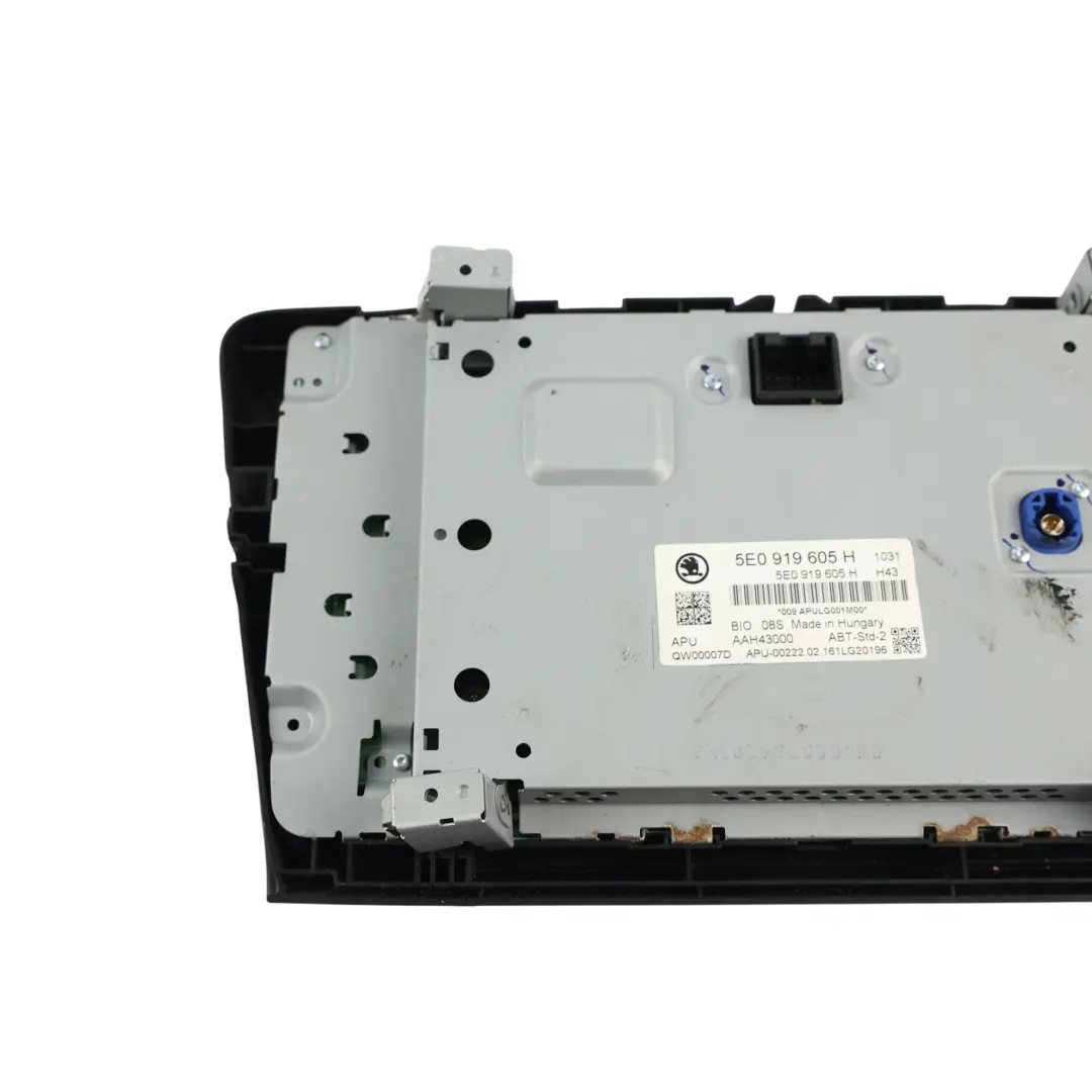 Radio Navegador Pantalla Audio Unidad Principal para Skoda Octavia 5E con número de pieza 5E0919605H Skoda Octavia 5E Radio Navegador Pantalla Audio Unidad Principal - SKU 5E0919605H - Número de pieza 5E0919605H