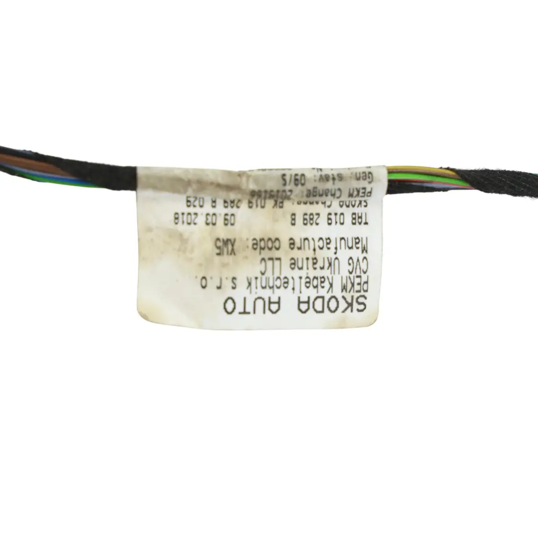 Skoda Octavia MK3 Cableado Puerta Trasera Izquierda - SKU 5E0971693C - Número de pieza 5E0971693C