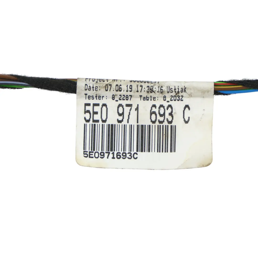 MK3 Door Wiring Loom Harness Cable Wire Rear Left N/S to Skoda Octavia with Part number 5E0971693C Skoda Octavia MK3 Door Wiring Loom Harness Cable Wire Rear Left N/S - SKU 5E0971693C - Part number 5E0971693C