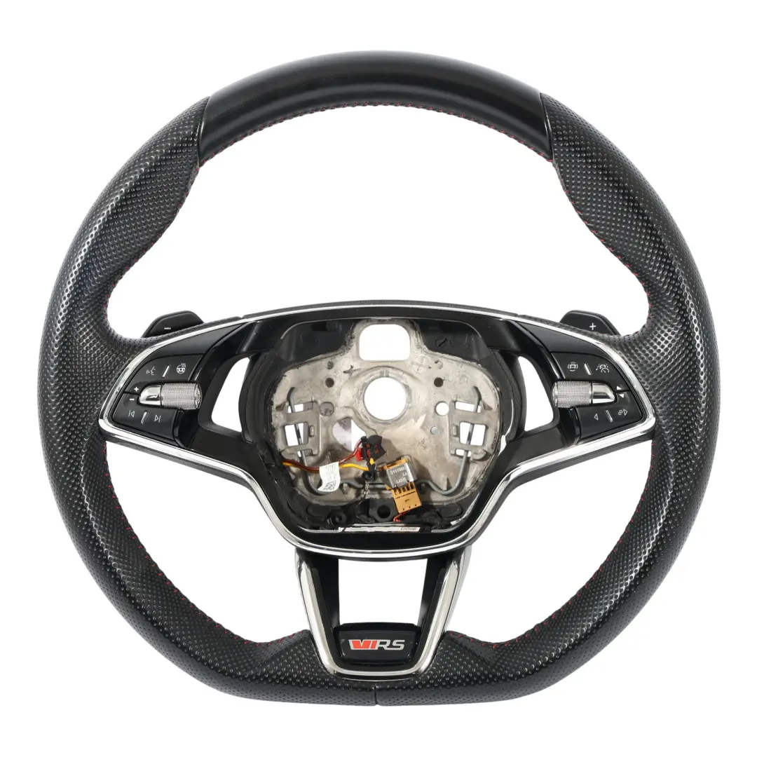 Skoda Octavia MK4 VRS Lenkrad Leder Beheizt Flache Unterseite - SKU 5E3419093CD - Teilenummer 5E3419093CD