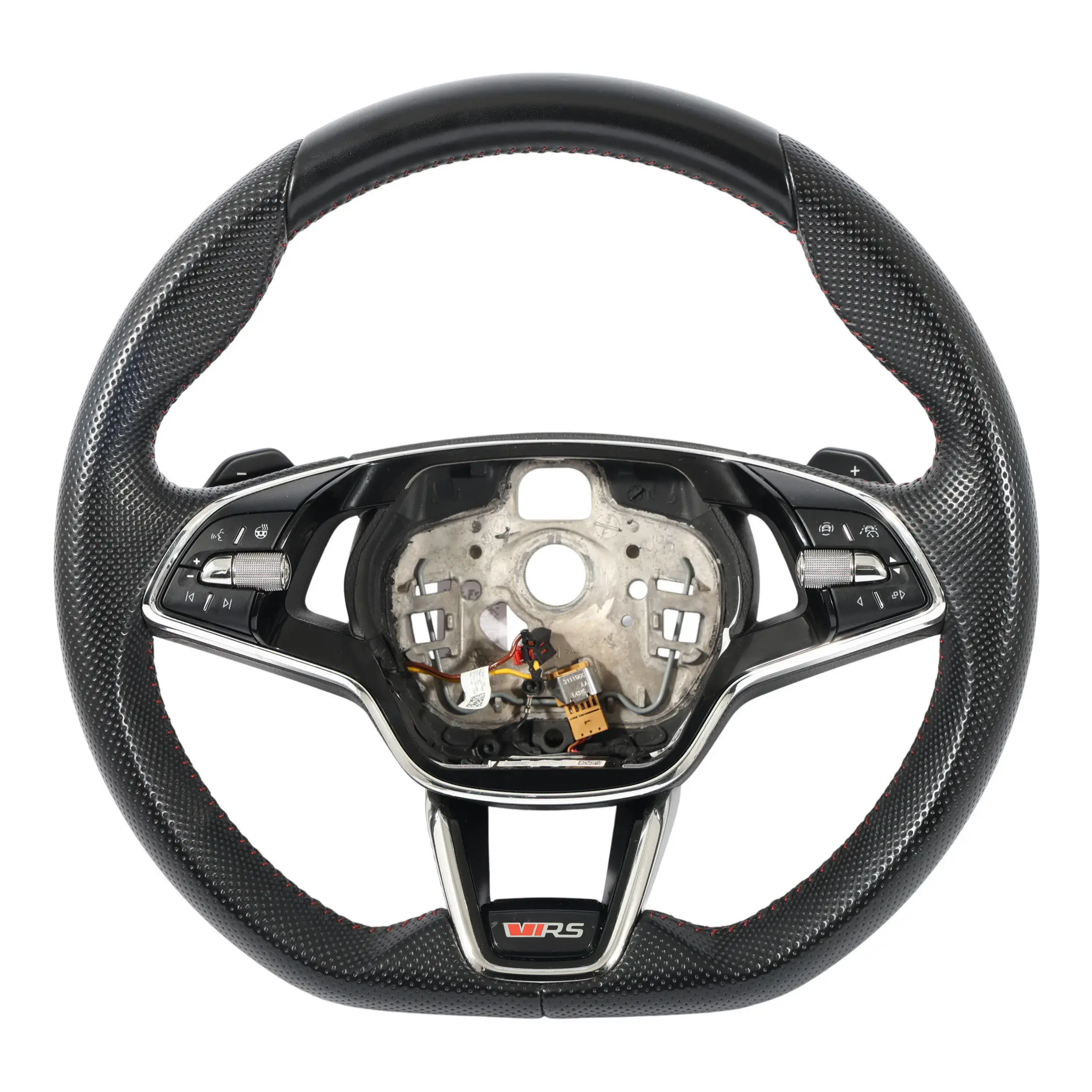 Skoda Octavia MK4 VRS Steering Wheel Leather Heated Flat Bottom 5E3419093CD