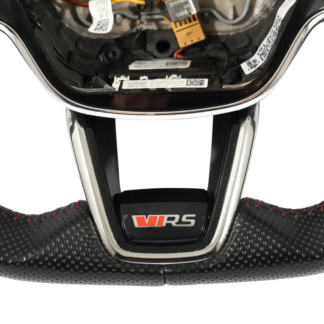 MK4 VRS Kierownica Skóra Grzana Ścięta Łopatki do Skoda Octavia o numerze 5E3419093CD Skoda Octavia MK4 VRS Kierownica Skóra Grzana Ścięta Łopatki - SKU 5E3419093CD - Numer Części 5E3419093CD