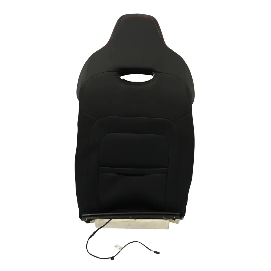 Skoda Octavia VRS Front Seat Backrest Cover Right O/S Heated Alcantara Black Red - SKU 5E3881806LL - Part number 5E3881806LL