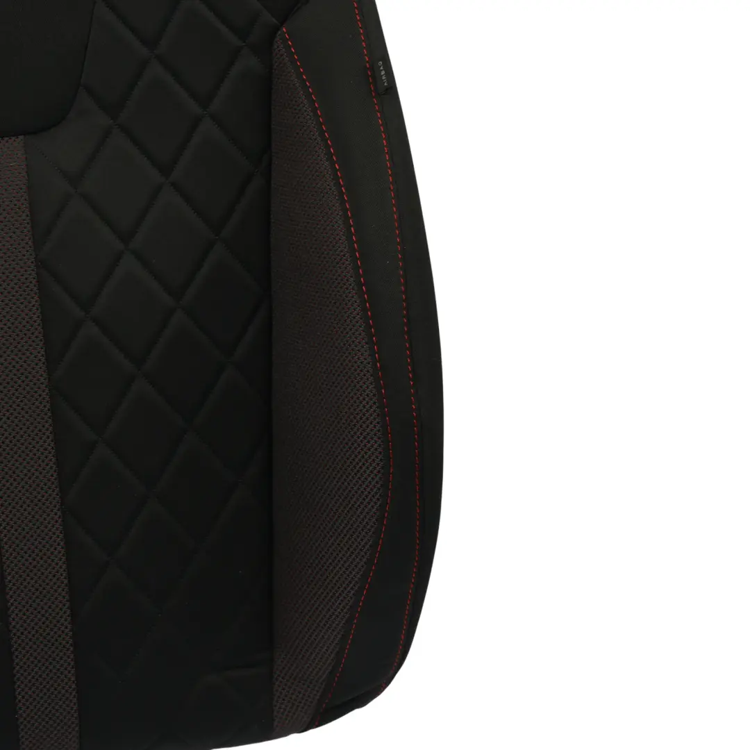 Skoda Octavia VRS Copri Schienale Ant Destro Riscaldato Alcantara Nero Rosso - SKU 5E3881806LL - Numero di parte 5E3881806LL