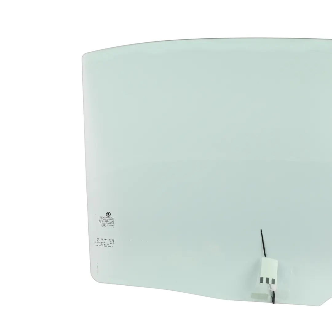 Skoda Octavia MK3 5E Rear Door Window Glass Green AS2 Right O/S - SKU 5E5845206C - Part number 5E5845206C