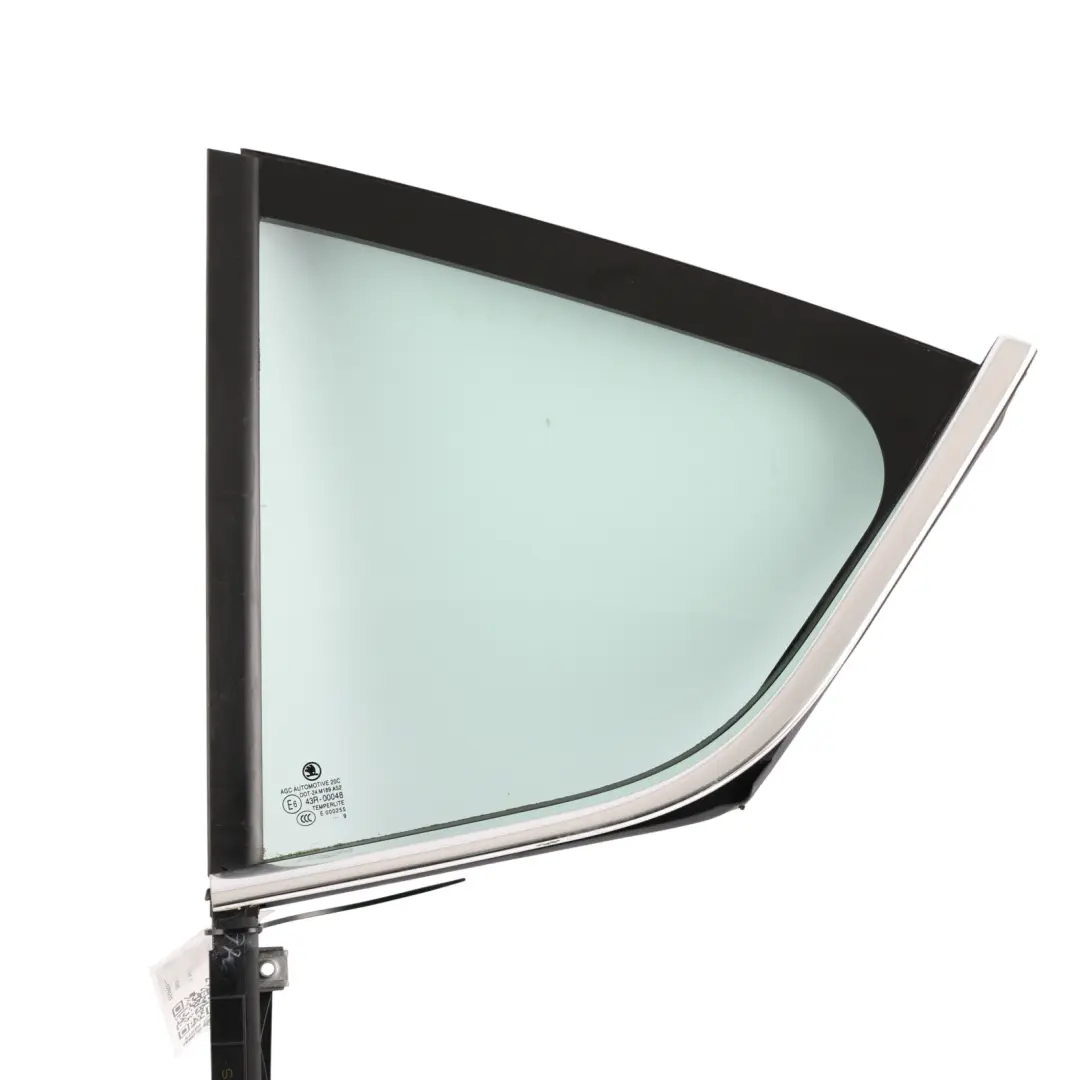 Mk3 Saloon Rear Door Quarter Window Glass Left N/S AS2 to Skoda Octavia with Part number 5E5845213T Skoda Octavia Mk3 Saloon Rear Door Quarter Window Glass Left N/S AS2 - SKU 5E5845213T - Part number 5E5845213T