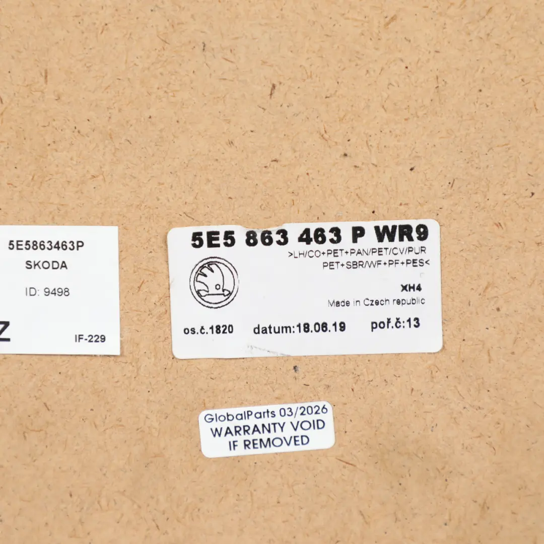 MK3 Wykładzina Bagażnika Antracyt do Skoda Octavia o numerze 5E5863463P Skoda Octavia MK3 Wykładzina Bagażnika Antracyt - SKU 5E5863463P - Numer Części 5E5863463P