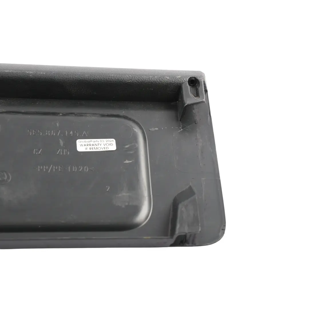 Skoda Octavia MK3 Kofferraum Abdeckung Aufbewahrungsbox Schwarz - SKU 5E5867145A - Teilenummer 5E5867145A