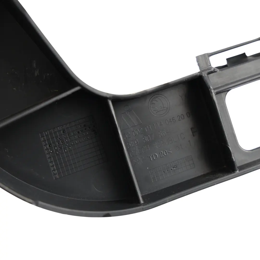 Mk3 Rear Bumper Bracket Mount Holder Support Right O/S to Skoda Octavia with Part number 5E9807864 Skoda Octavia Mk3 Rear Bumper Bracket Mount Holder Support Right O/S - SKU 5E9807864 - Part number 5E9807864
