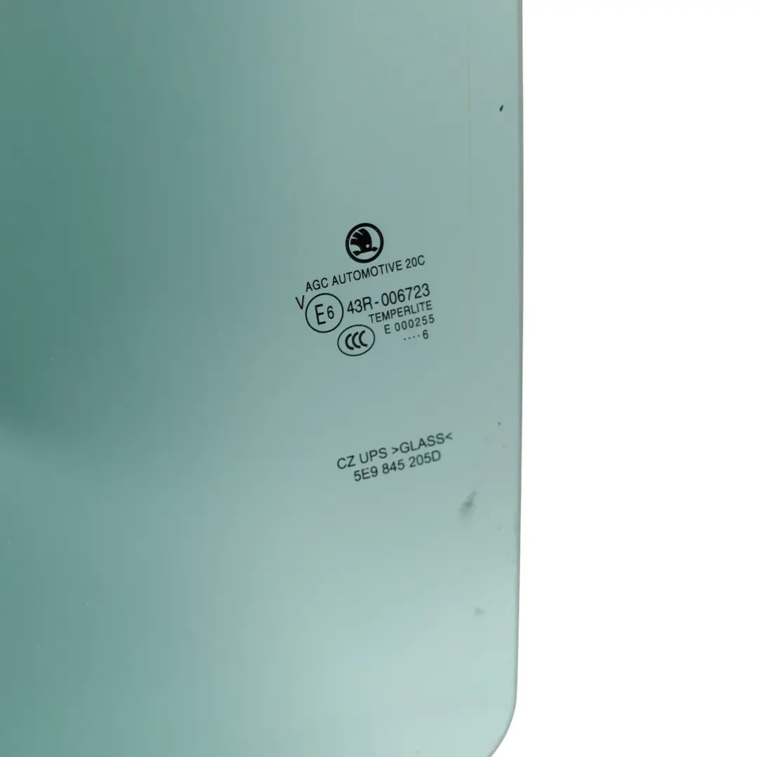 Mk3 Estate Rear Side Window Glass Glazing Left N/S to Skoda Octavia with Part number 5E9845205D Skoda Octavia Mk3 Estate Rear Side Window Glass Glazing Left N/S - SKU 5E9845205D - Part number 5E9845205D