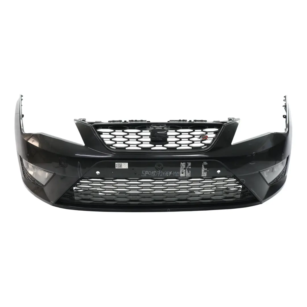 Seat Leon Mk3 FR Front Bumper Trim Panel Cover Mythical Black Metallic - Y9T - SKU 5F0807217EN-MYB - Part number 5F0807217EN