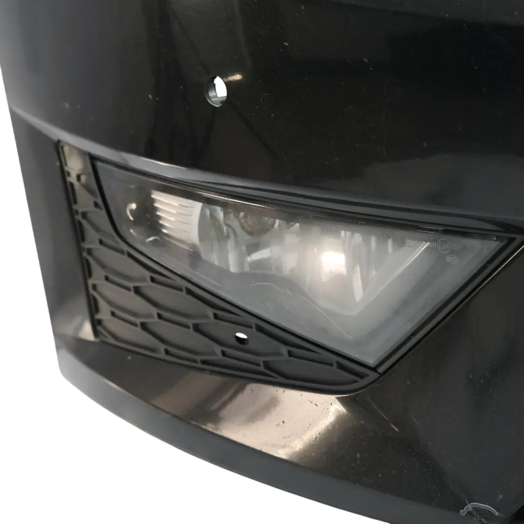 Mk3 FR Front Bumper Trim Panel Cover Mythical Black Metallic - Y9T to Seat Leon with Part number 5F0807217EN Seat Leon Mk3 FR Front Bumper Trim Panel Cover Mythical Black Metallic - Y9T - SKU 5F0807217EN-MYB - Part number 5F0807217EN