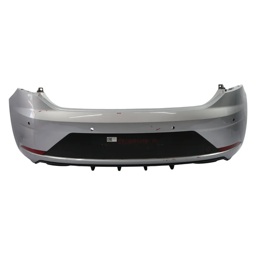Seat Leon Mk3 Tylny Zderzak Lift Cupra Foil Silver Srebrny Metalik - Z7G - SKU 5F0807421AC-FSI - Numer Części 5F0807421AC