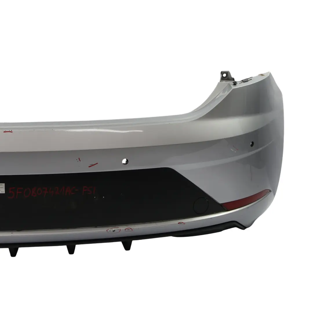 Mk3 Rear Bumper Facelift Cupra Panel Cover Foil Silver Metallic - Z7G to Seat Leon with Part number 5F0807421AC Seat Leon Mk3 Rear Bumper Facelift Cupra Panel Cover Foil Silver Metallic - Z7G - SKU 5F0807421AC-FSI - Part number 5F0807421AC