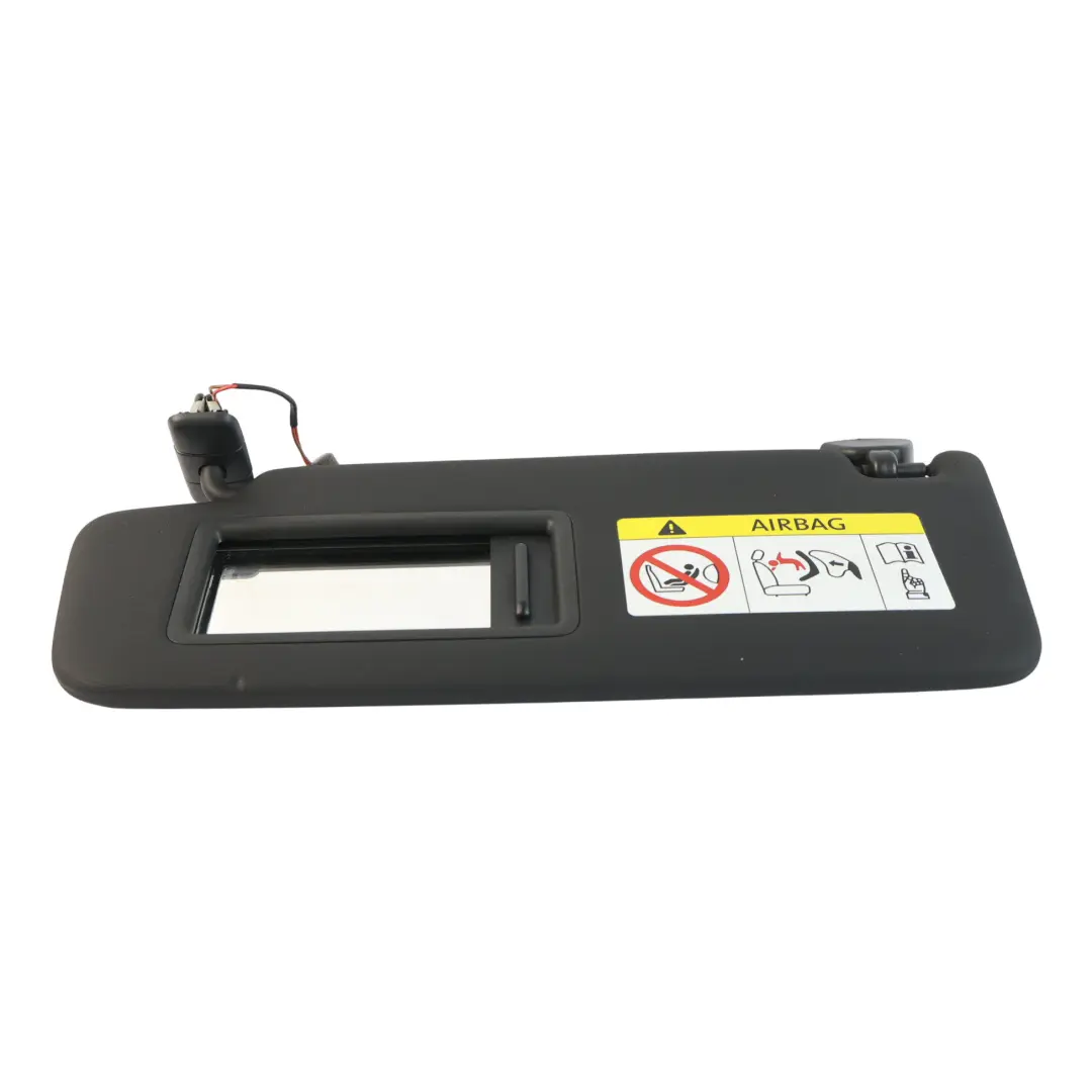 Mk3 Sun Visor Panel Black Front Left N/S to Seat Leon Cupra with Part number 5F0857551AL Seat Leon Cupra Mk3 Sun Visor Panel Black Front Left N/S - SKU 5F0857551AL - Part number 5F0857551AL