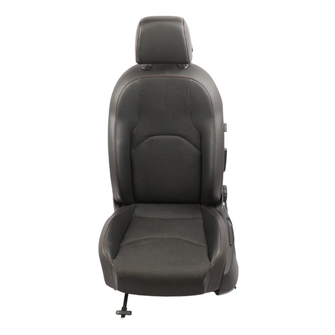 Seat Leon Mk3 Comfort Seat Front Left N/S Leather Cloth Black Red Stitching - SKU 5F0881805CT - Part number 5F0881805CT