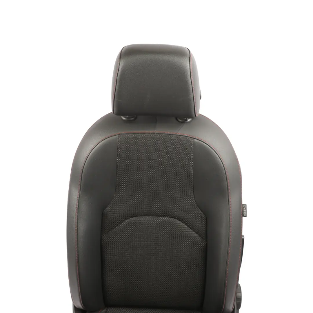 Seat Leon Mk3 Comfort Seat Front Left N/S Leather Cloth Black Red Stitching - SKU 5F0881805CT - Part number 5F0881805CT