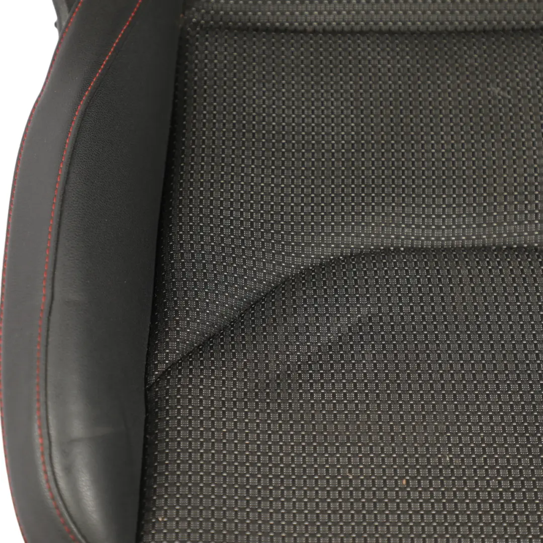 Seat Leon Mk3 Comfort Seat Front Left N/S Leather Cloth Black Red Stitching - SKU 5F0881805CT - Part number 5F0881805CT
