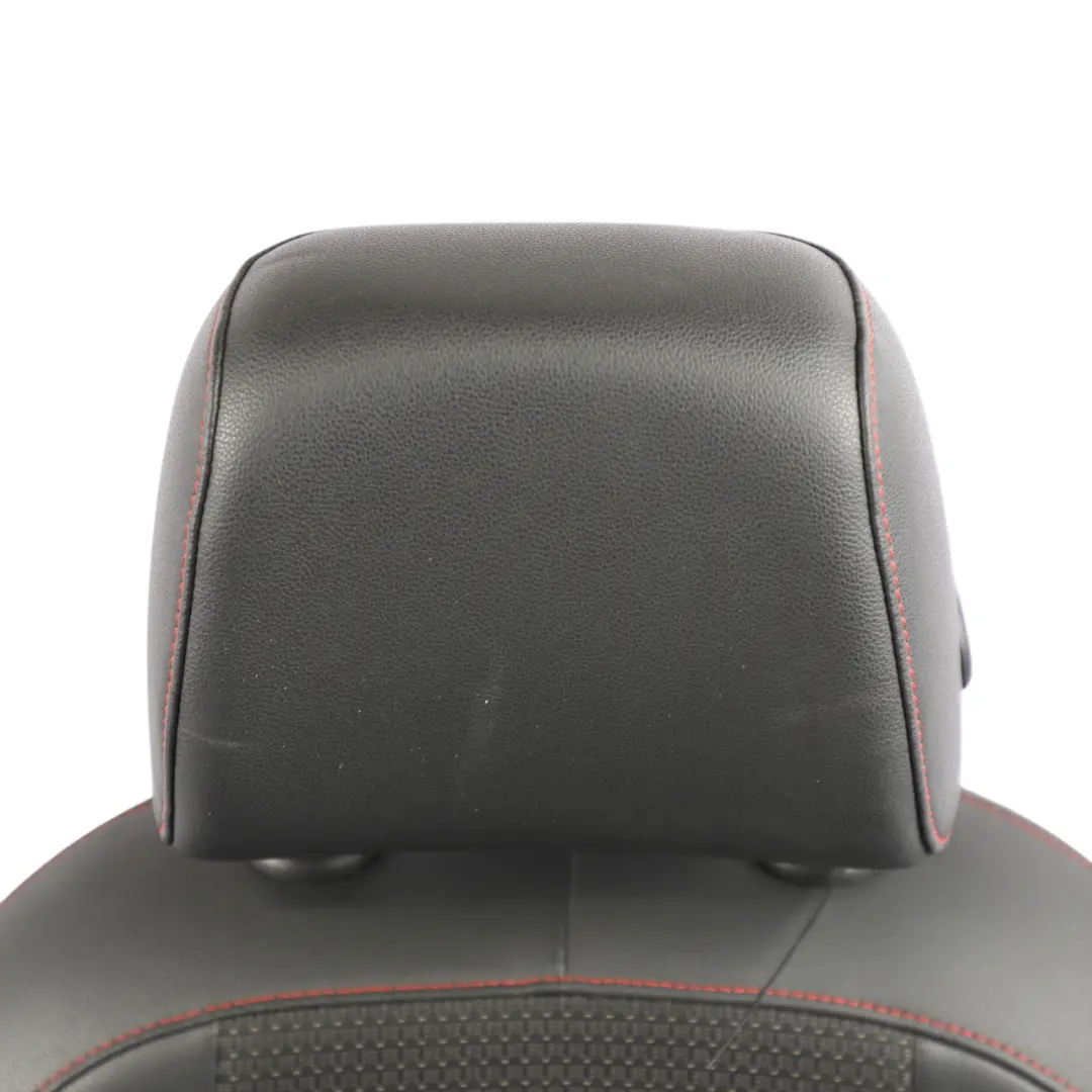 Mk3 Comfort Seat Front Left N/S Leather Cloth Black Red Stitching to Seat Leon with Part number 5F0881805CT Seat Leon Mk3 Comfort Seat Front Left N/S Leather Cloth Black Red Stitching - SKU 5F0881805CT - Part number 5F0881805CT