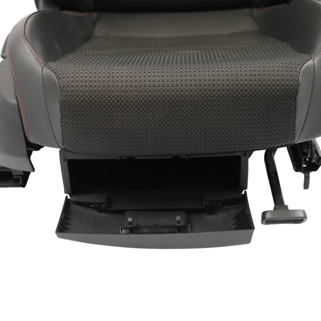 Seat Leon Mk3 Comfort Seat Front Right O/S Leather Cloth Black Red Stitching - SKU 5F0881806CT - Part number 5F0881806CT