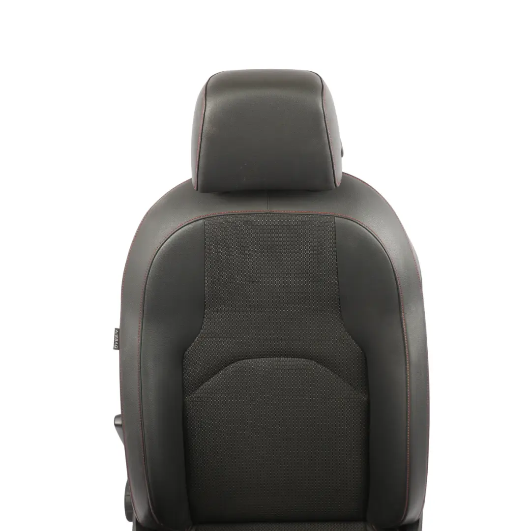 Seat Leon Mk3 Comfort Seat Front Right O/S Leather Cloth Black Red Stitching - SKU 5F0881806CT - Part number 5F0881806CT