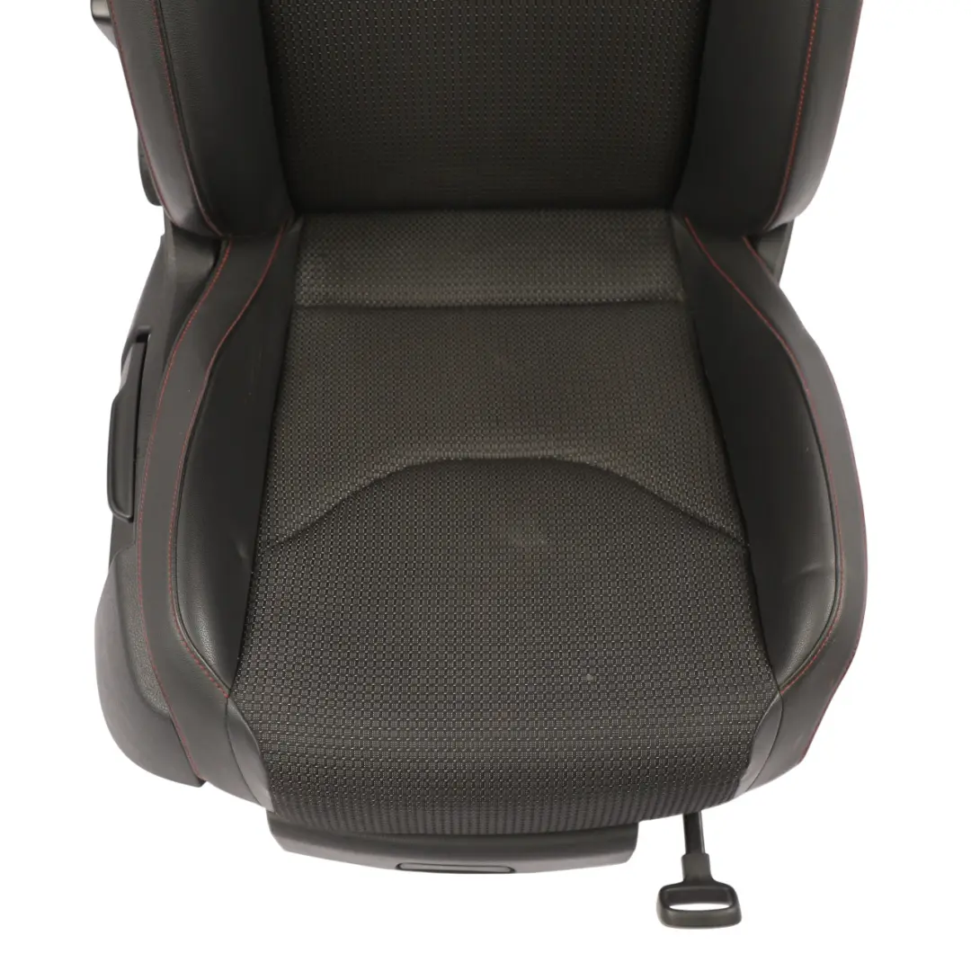 Seat Leon Mk3 Comfort Seat Front Right O/S Leather Cloth Black Red Stitching - SKU 5F0881806CT - Part number 5F0881806CT