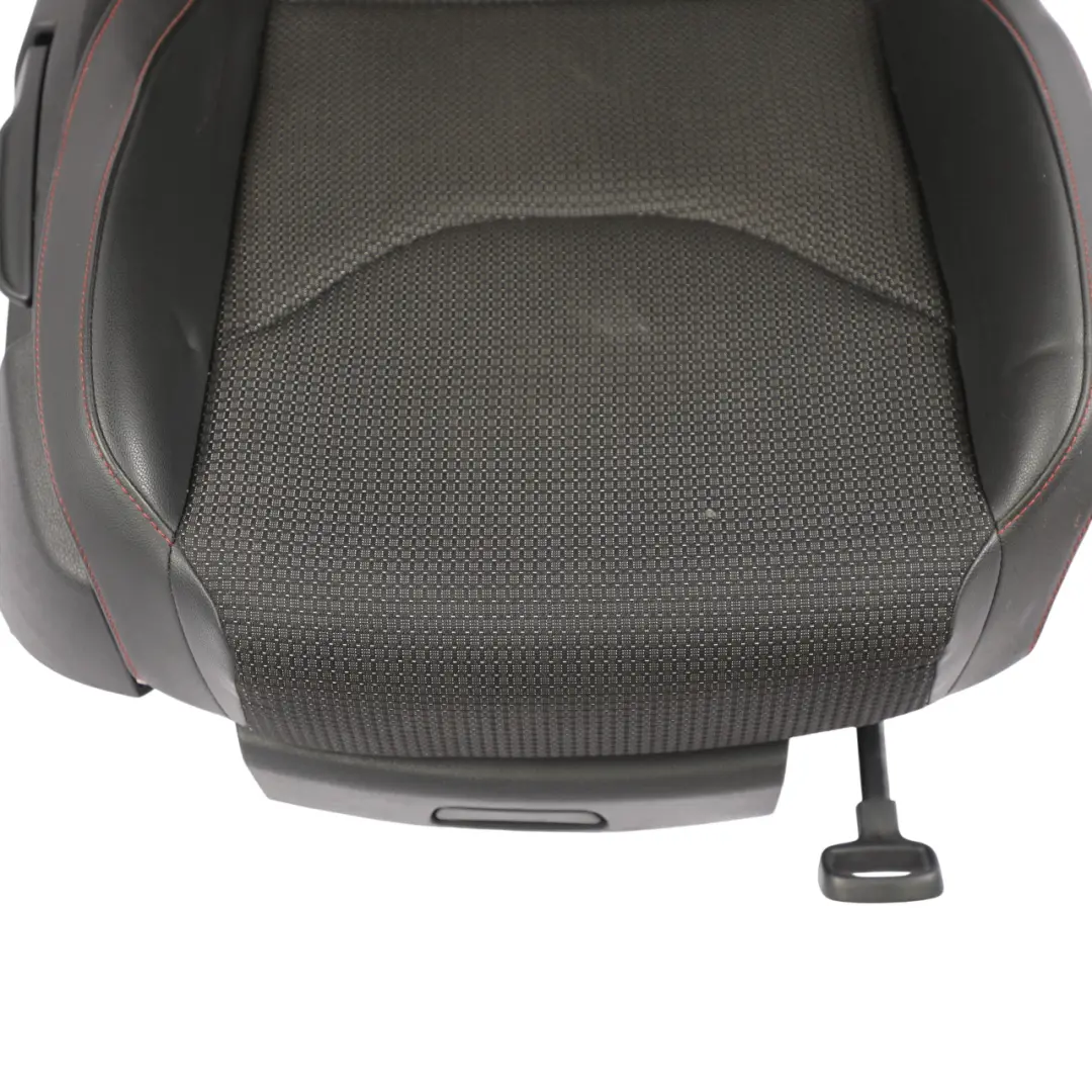 Seat Leon Mk3 Comfort Seat Front Right O/S Leather Cloth Black Red Stitching - SKU 5F0881806CT - Part number 5F0881806CT