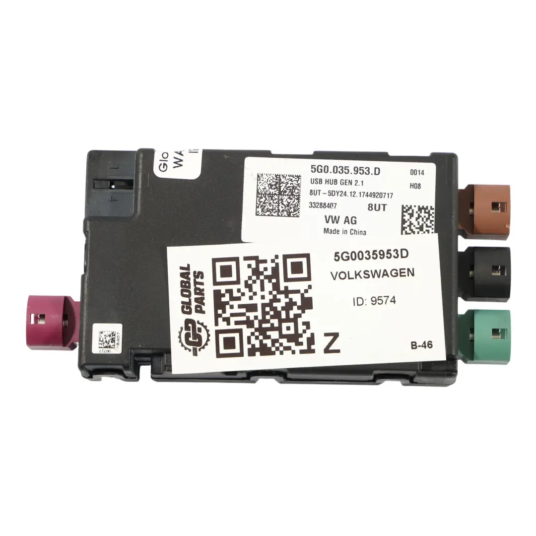 Módulo Convertidor Voltaje Unidad Control ECU para Volkswagen Passat B8 con número de pieza 5G0035953D Volkswagen Passat B8 Módulo Convertidor Voltaje Unidad Control ECU - SKU 5G0035953D - Número de pieza 5G0035953D