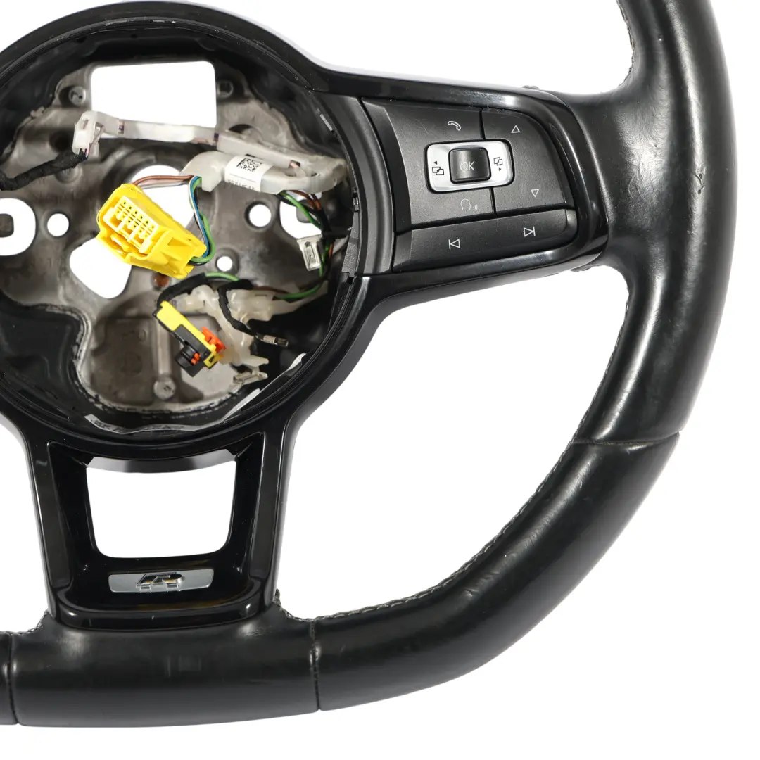 Volkswagen Golf R Mk7 Volante In Pelle Nera Multifunzione - SKU 5G0419091CJ - Numero di parte 5G0419091CJ