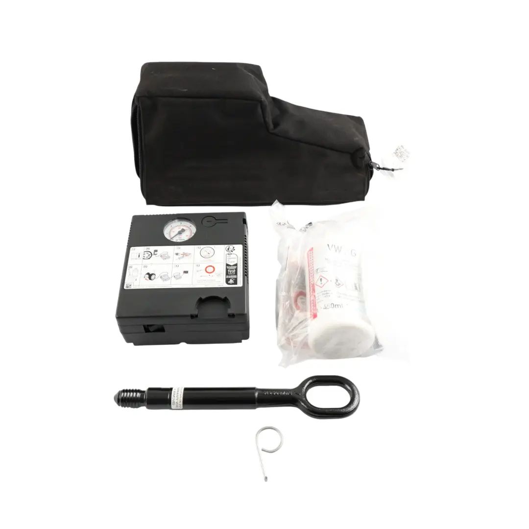 Mk8 Pump Compressor Sealant Foam Towing Eye Set to Volkswagen Golf with Part number 5G0601705 Volkswagen Golf Mk8 Pump Compressor Sealant Foam Towing Eye Set - SKU 5G0601705-1 - Part number 5G0601705