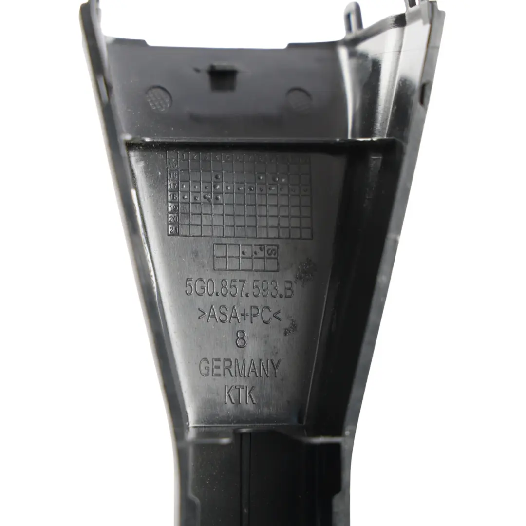 Volkswagen Golf MK7 Interior Rear View Mirror Cover Cap Trim Black - SKU 5G0857593B - Part number 5G0857593B