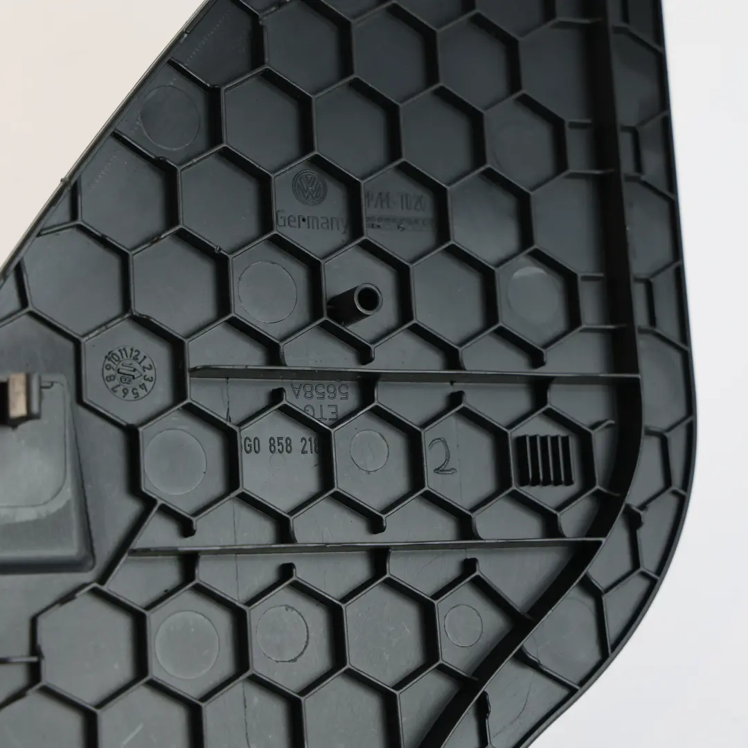 Dashboard End Trim Cover Right O/S Driver's Side to Volkswagen Golf Mk7 with Part number 5G0858218 Volkswagen Golf Mk7 Dashboard End Trim Cover Right O/S Driver's Side - SKU RHD-5G0858218 - Part number 5G0858218