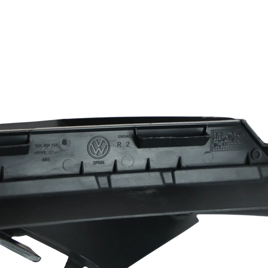 Volkswagen Golf Mk7 Panel Moldura Pilar A Negro Delantero Derecho - SKU 5G0868144B - Número de pieza 5G0868144B