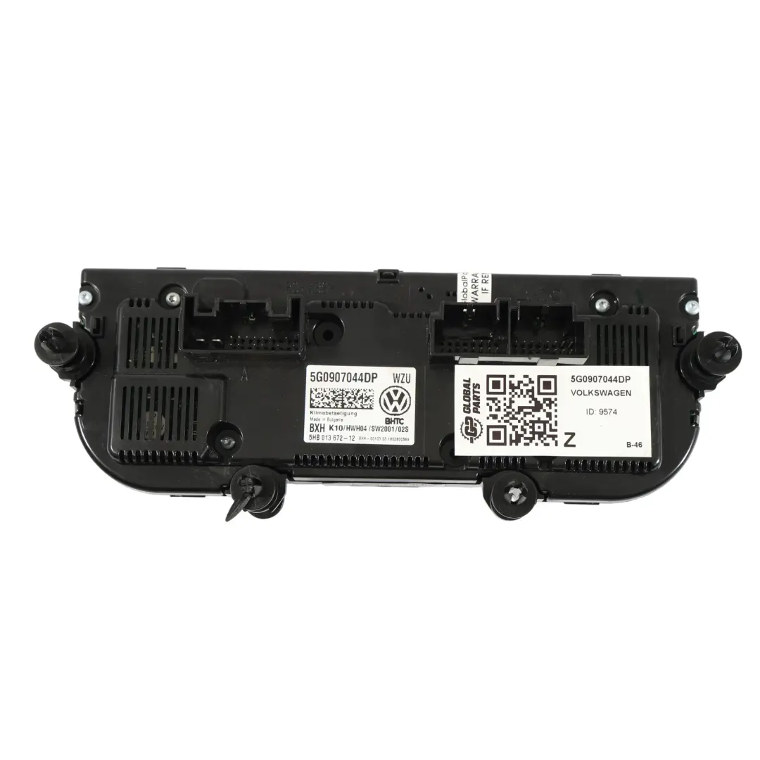 5G Panel Control Calefacción A/C para Volkswagen Golf MK7 con número de pieza 5G0907044DP Volkswagen Golf MK7 5G Panel Control Calefacción A/C - SKU 5G0907044DP - Número de pieza 5G0907044DP