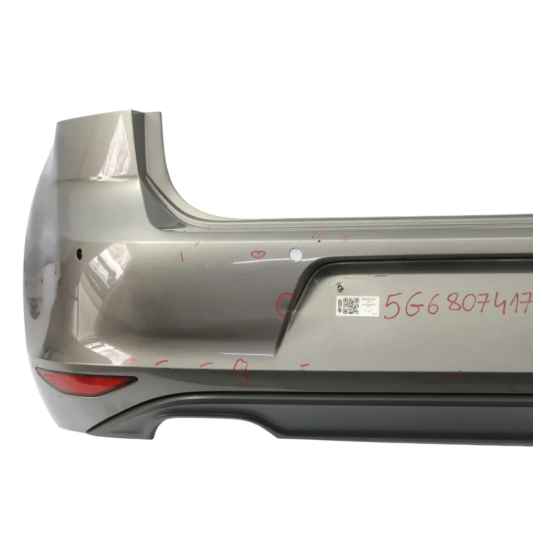 Volkswagen Golf Mk7 Bumper Rear Trim Panel Cover Limestone Grey Metallic - A7N - SKU 5G6807417AP-LIM - Part number 5G6807417AP
