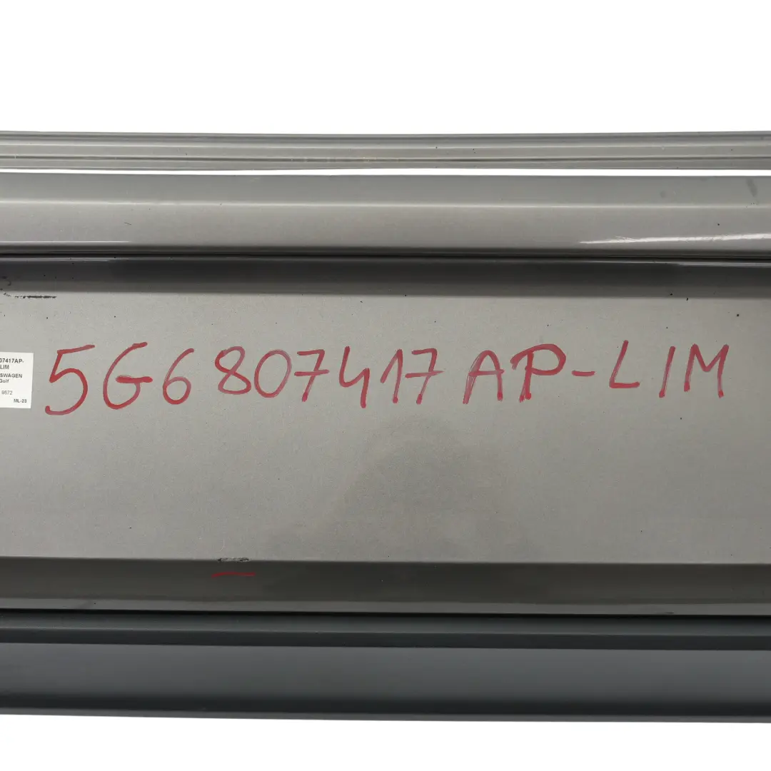 Volkswagen Golf Mk7 Bumper Rear Trim Panel Cover Limestone Grey Metallic - A7N - SKU 5G6807417AP-LIM - Part number 5G6807417AP