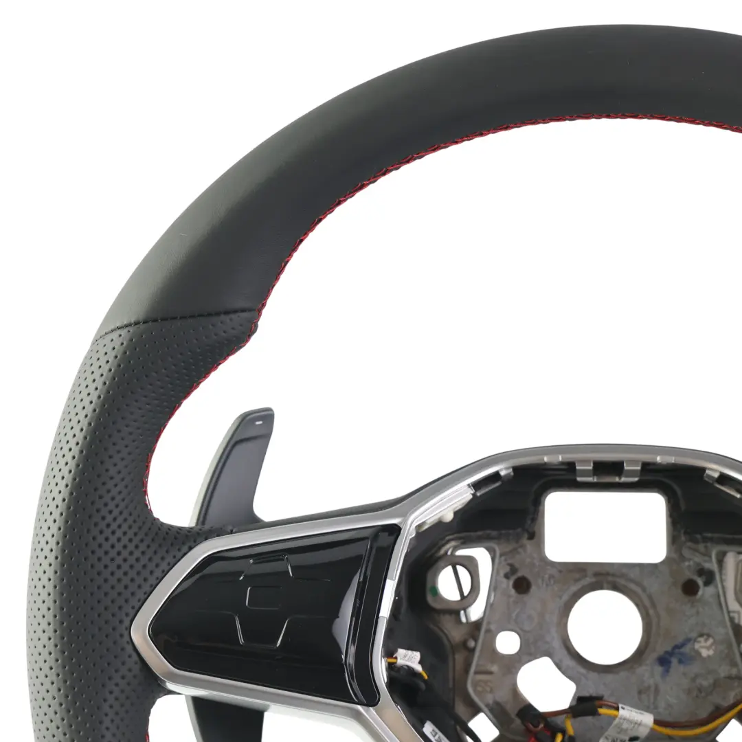 MK8 GTI Volant Cuir Neuf Fond Plat pour Volkswagen Golf à propos du numéro de pièce 5H0419089BB Volkswagen Golf MK8 GTI Volant Cuir Neuf Fond Plat - SKU 5H0419089BB-1 - Numéro de pièce 5H0419089BB