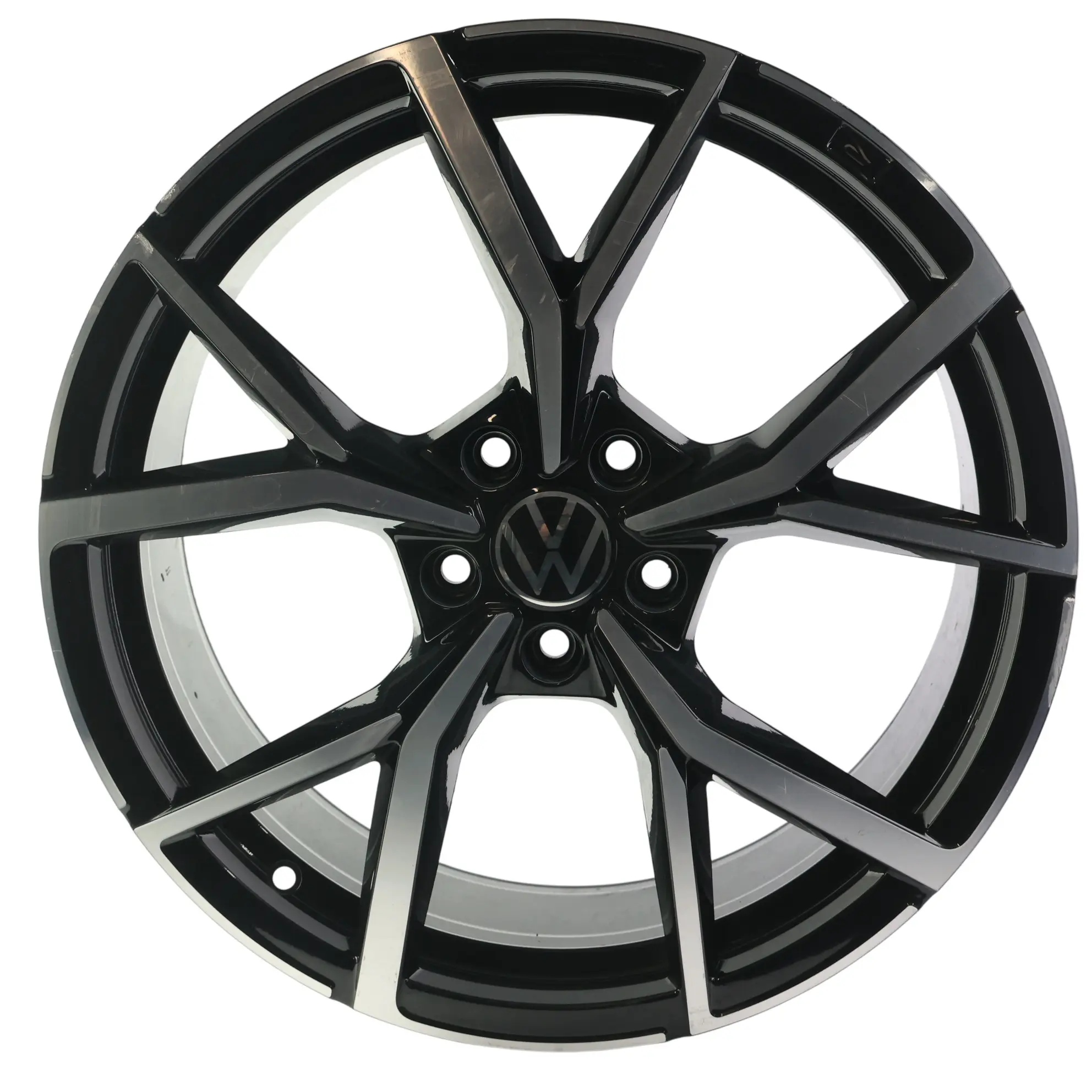 VW Golf R Mk8 Felga Aluminiowa Estoril 19" 8J ET50 Dwukolorowa 5H0601025S