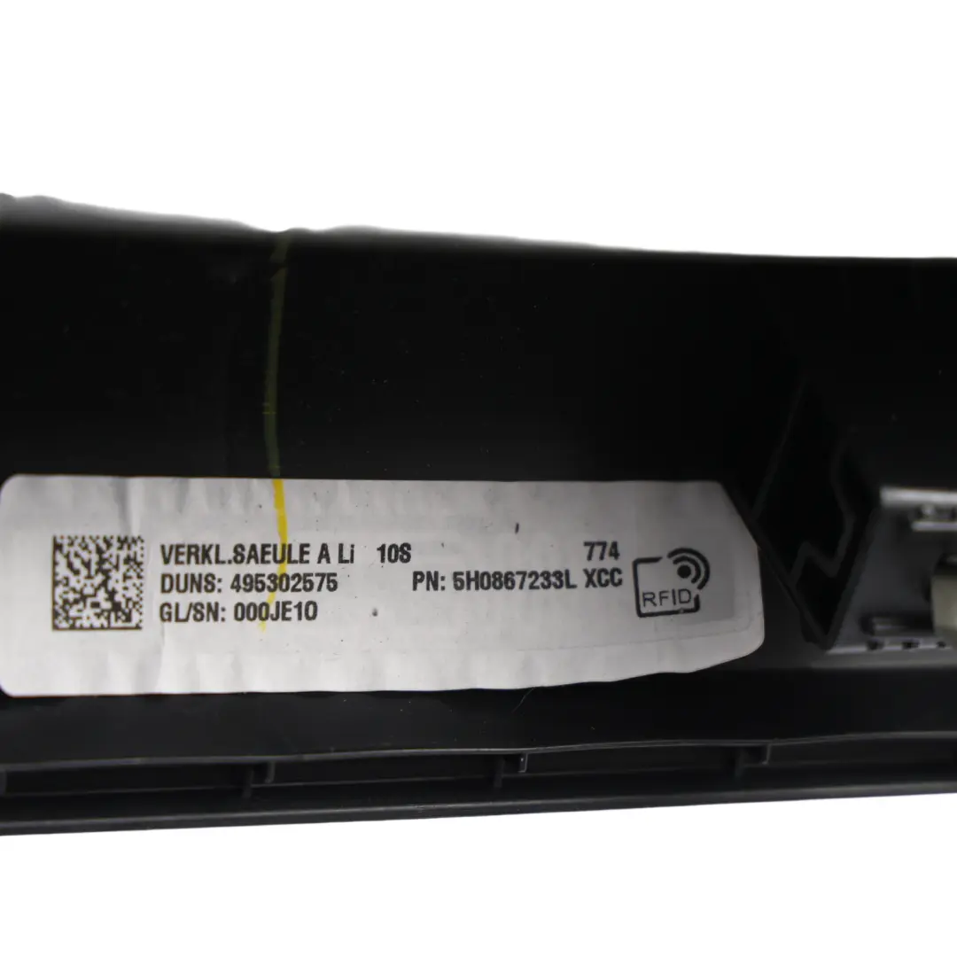 Mk8 Front A-Pillar Trim Strip With Tweeter Left N/S to Volkswagen Golf with Part number 5H0867233L Volkswagen Golf Mk8 Front A-Pillar Trim Strip With Tweeter Left N/S - SKU 5H0867233L - Part number 5H0867233L
