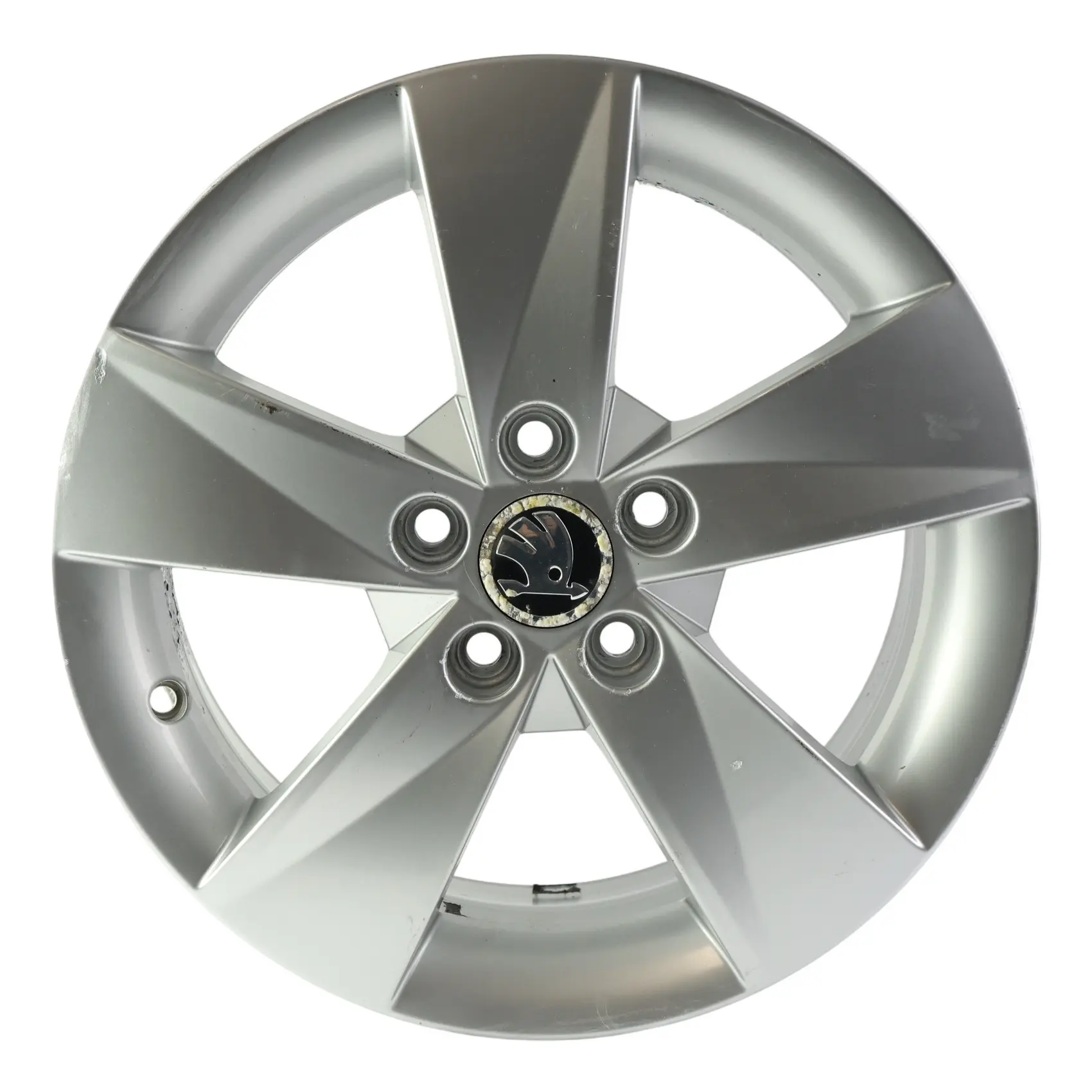 Skoda Fabia Mk2 Roomster Jante Alliage Argent 15" 6J ET:43 5J0601025AB