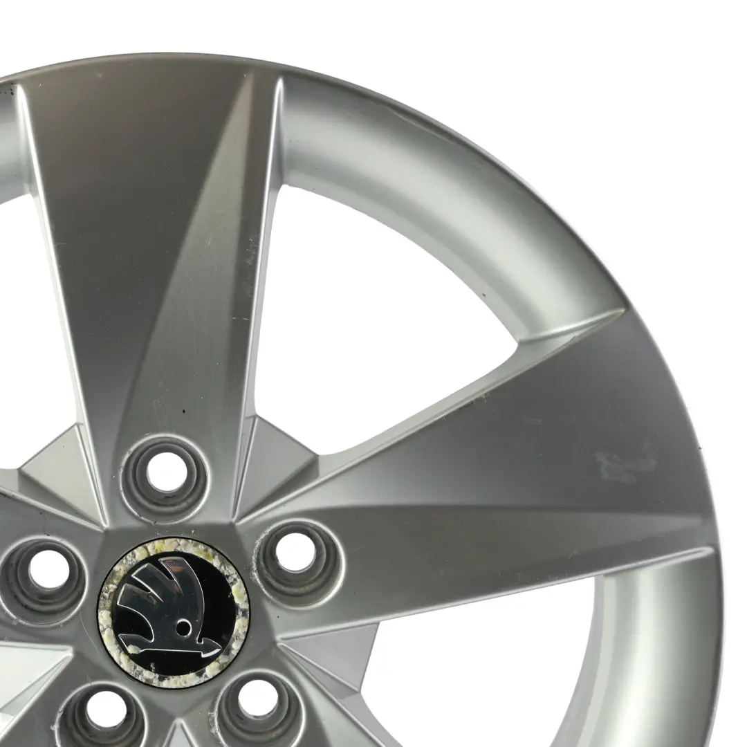 Skoda Fabia MK2 Roomster Felge Alu Silber 15" 6J ET:43 Rotare - SKU 5J0601025AB-1 - Teilenummer 5J0601025AB