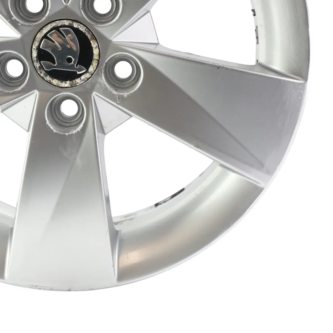 Skoda Fabia MK2 Roomster Felge Alu Silber 15" 6J ET:43 Rotare - SKU 5J0601025AB-2 - Teilenummer 5J0601025AB