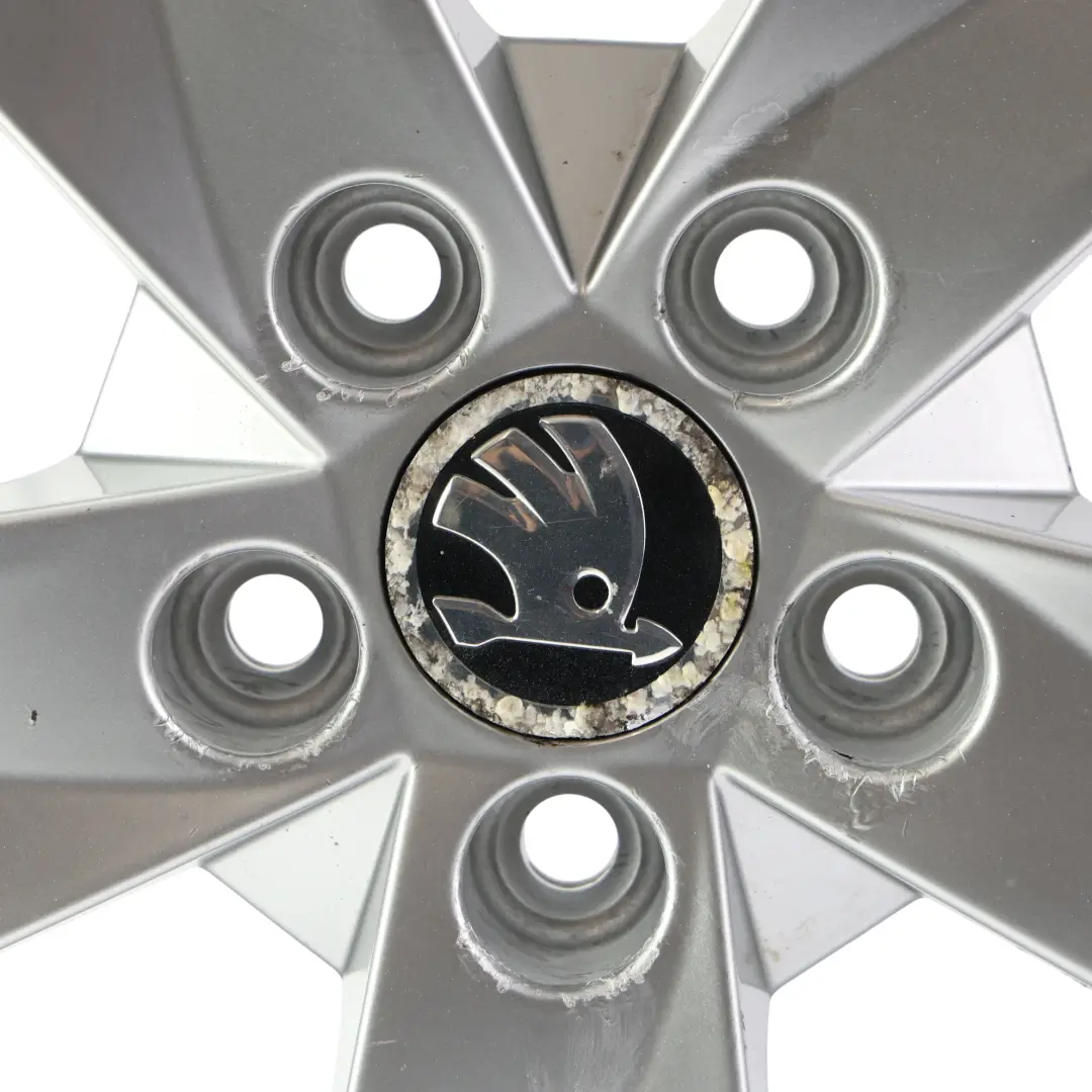 Skoda Fabia MK2 Roomster Felge Alu Silber 15" 6J ET:43 Rotare - SKU 5J0601025AB-2 - Teilenummer 5J0601025AB