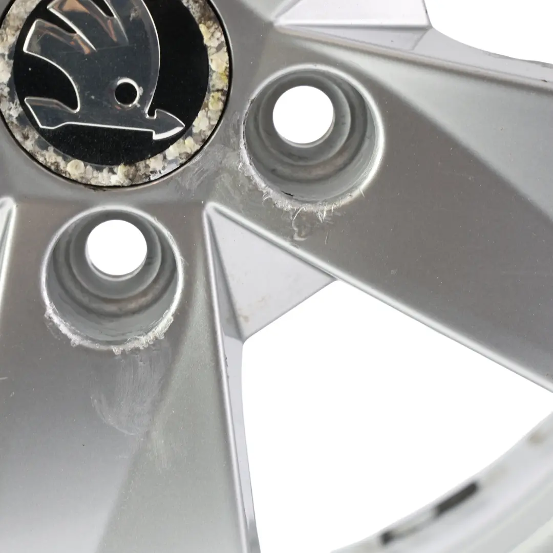 Skoda Fabia Mk2 Roomster Wheel Rim Alloy Silver 15" 6J ET:43 Rotare - SKU 5J0601025AB-2 - Part number 5J0601025AB