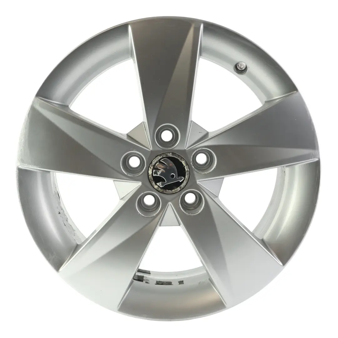 Skoda Fabia Mk2 Roomster Wheel Rim Alloy Silver 15" 6J ET:43 Rotare - SKU 5J0601025AB-3 - Part number 5J0601025AB