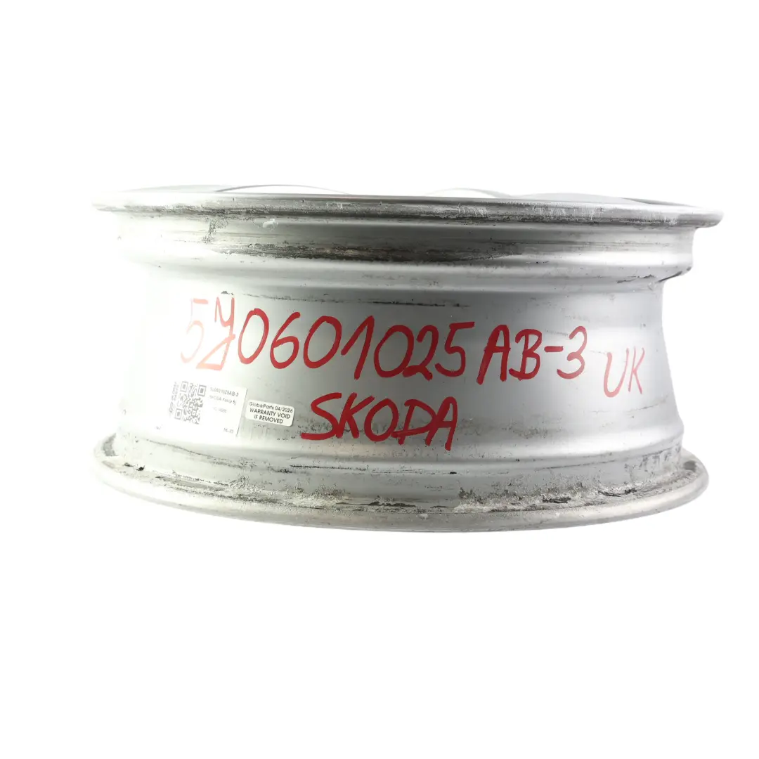 Mk2 Roomster Wheel Rim Alloy Silver 15" 6J ET:43 Rotare to Skoda Fabia with Part number 5J0601025AB Skoda Fabia Mk2 Roomster Wheel Rim Alloy Silver 15" 6J ET:43 Rotare - SKU 5J0601025AB-3 - Part number 5J0601025AB