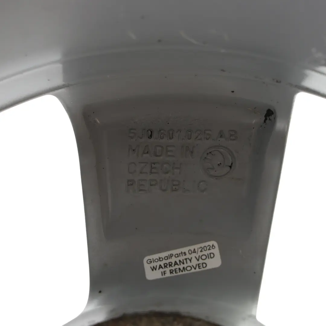 Skoda Fabia Mk2 Roomster Wheel Rim Alloy Silver 15" 6J ET:43 Rotare - SKU 5J0601025AB-3 - Part number 5J0601025AB