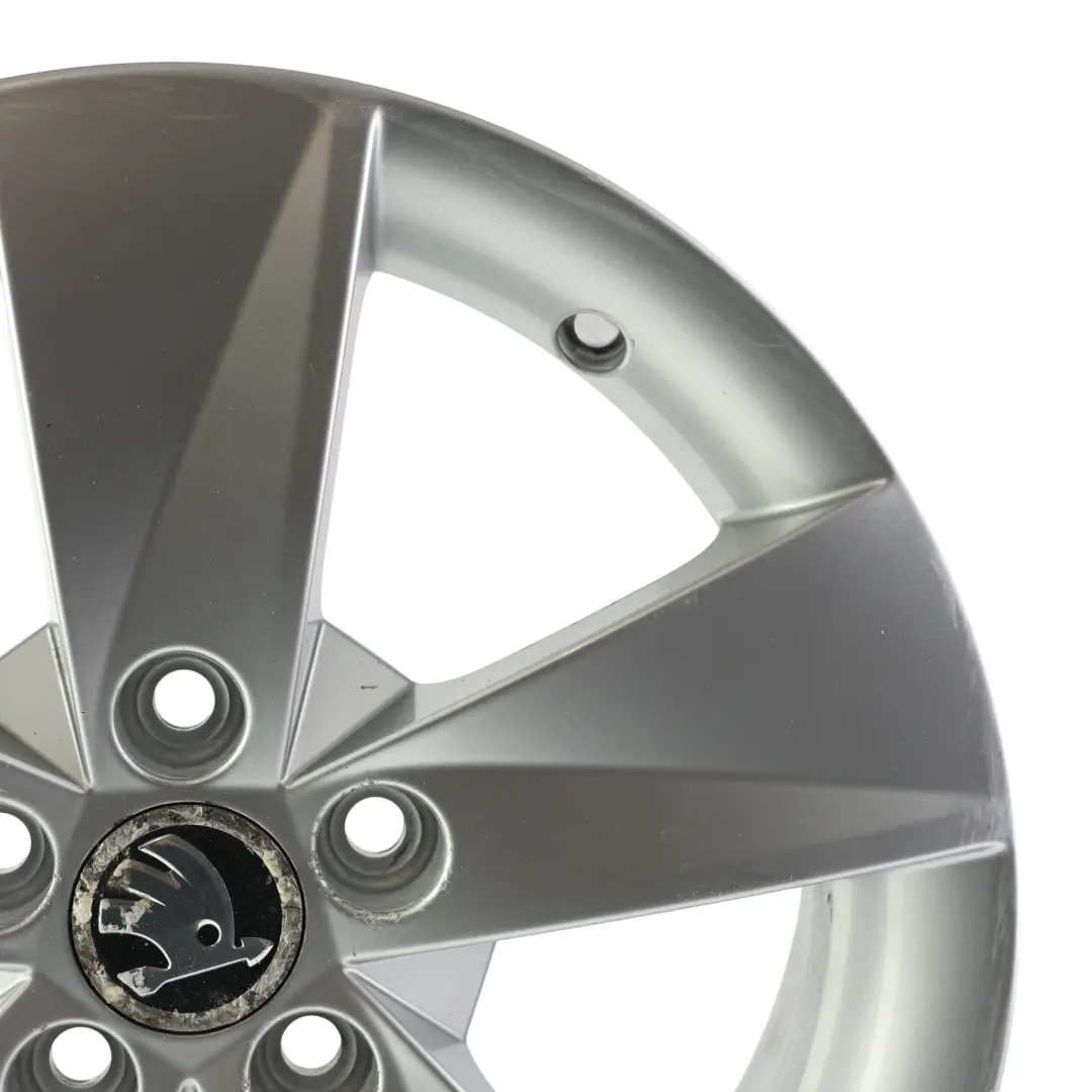 Skoda Fabia Mk2 Roomster Wheel Rim Alloy Silver 15" 6J ET:43 Rotare - SKU 5J0601025AB-3 - Part number 5J0601025AB